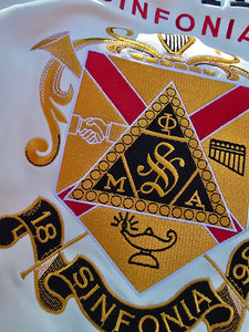 Phi Mu Alpha Embroidered Cream Tee