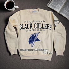 Load image into Gallery viewer, Nothing Compares to The Black College Experience - ECSU Creme Sweatshirt
