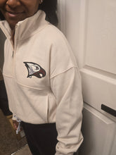 Load image into Gallery viewer, NCCU Women's Crop Quarter Zip Essentials
