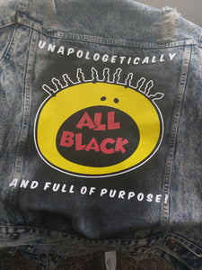 All Black Denim Jacket