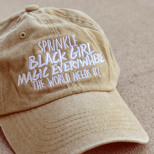 Sprinkle Black Girl Magic Dad Hat